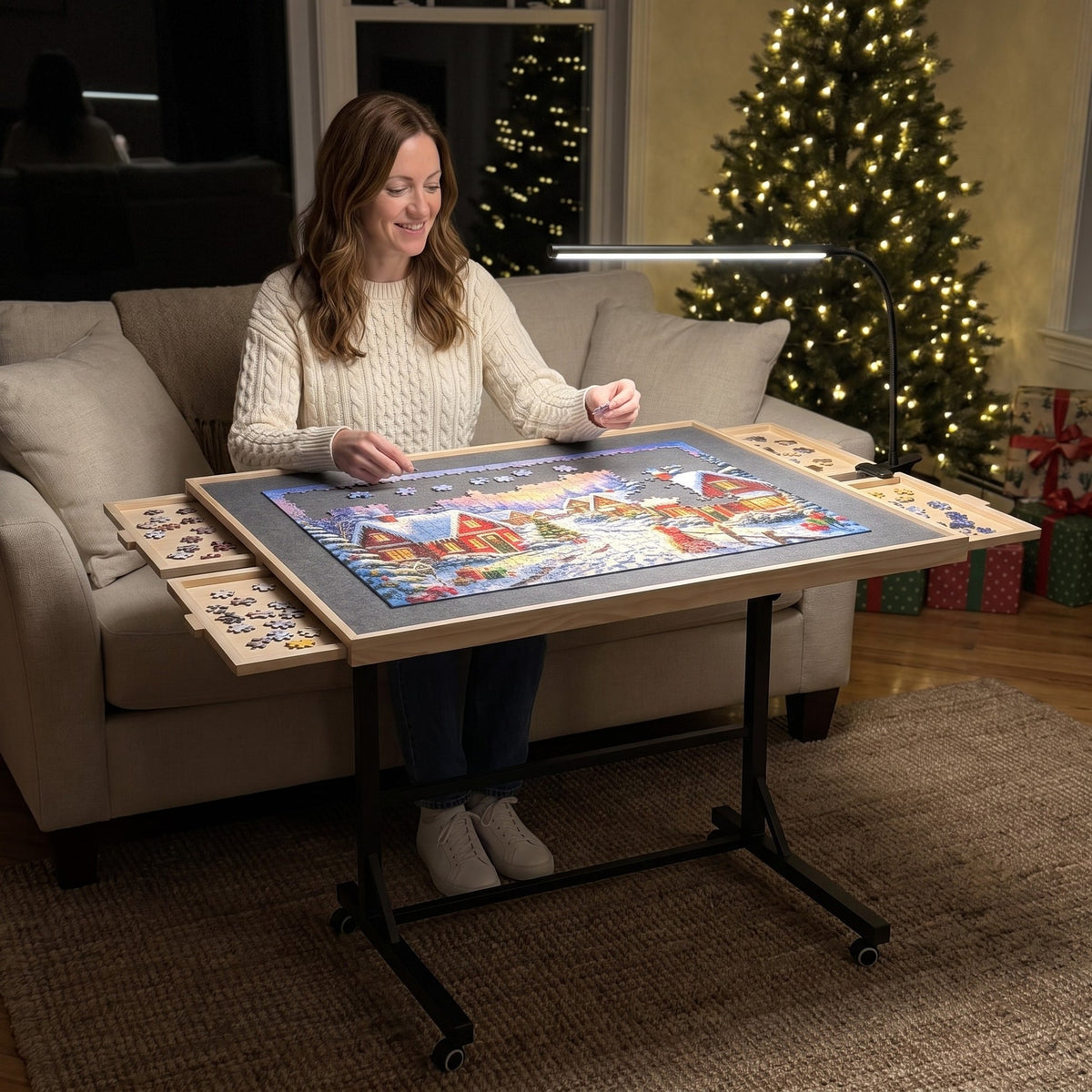 Rolling Puzzle Table